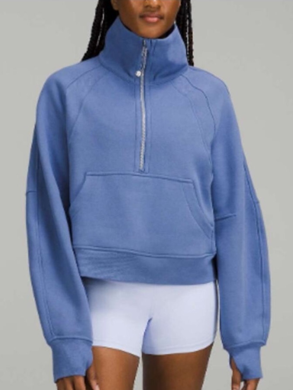 Lululemon Scuba Oversized Funnel Neck Half-Zip Sweater Water Drop Size XS / S